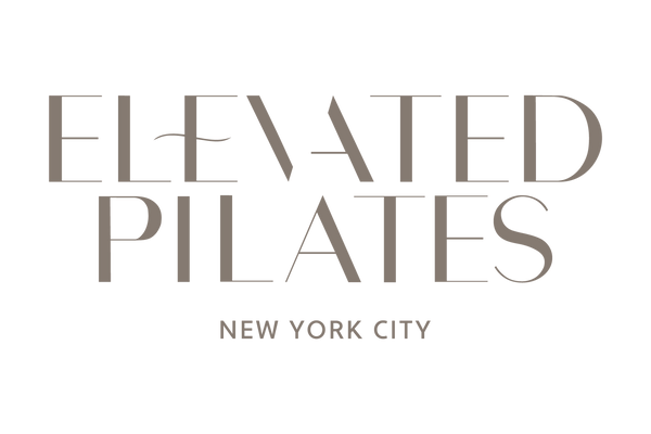 Logo for Elevated Pilates New York City on a white background